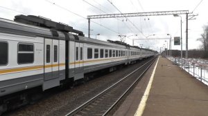 Электропоезд ЭД4М-0468 ЦППК платформа Сушкинская