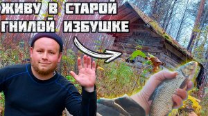 ПРИЕХАЛ В СТАРУЮ ГНИЛУЮ ИЗБУ! ГНИЛАЯ КРЫША С ДЫРАМИ И РАЗБИТОЕ ОКНО. УТОПИЛ КАМЕРУ. НЕМНОГО РЫБАЛКИ.