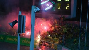 Болельщики "Кубани" зажгли фаеры после матча со "Спартаком"