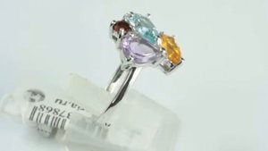 Кольцо оправа серебро 925, вставка самоцветы