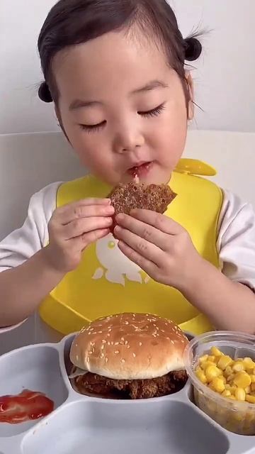 #991 Kids Mukbang ASMR Funny Moments: Eating Variety of Foods [Cai Hong ASMR] #shorts