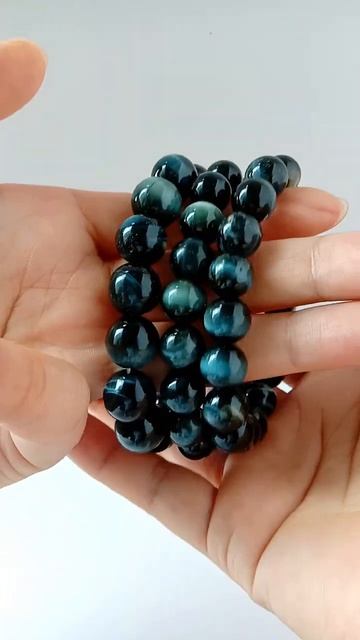 Blue Tiger Eye Bracelet Tigereye Beaded Round 10mm Beads For Men Jewelry Gift 20230613-11-01 смотреть онлайн