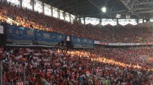 Перфоманс фанатов "Спартака" перед матчем с "Локомотивом"