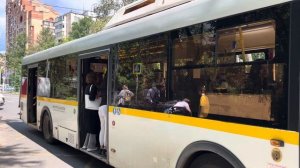 Автобус ЛиАЗ-5292.67(CNG) следует по маршруту 368 ”ст. МЦД Долгопрудная - м. Ховрино”