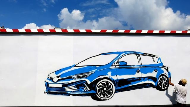 Toyota Auris grafit bilbord "Beograd" смотреть онлайн
