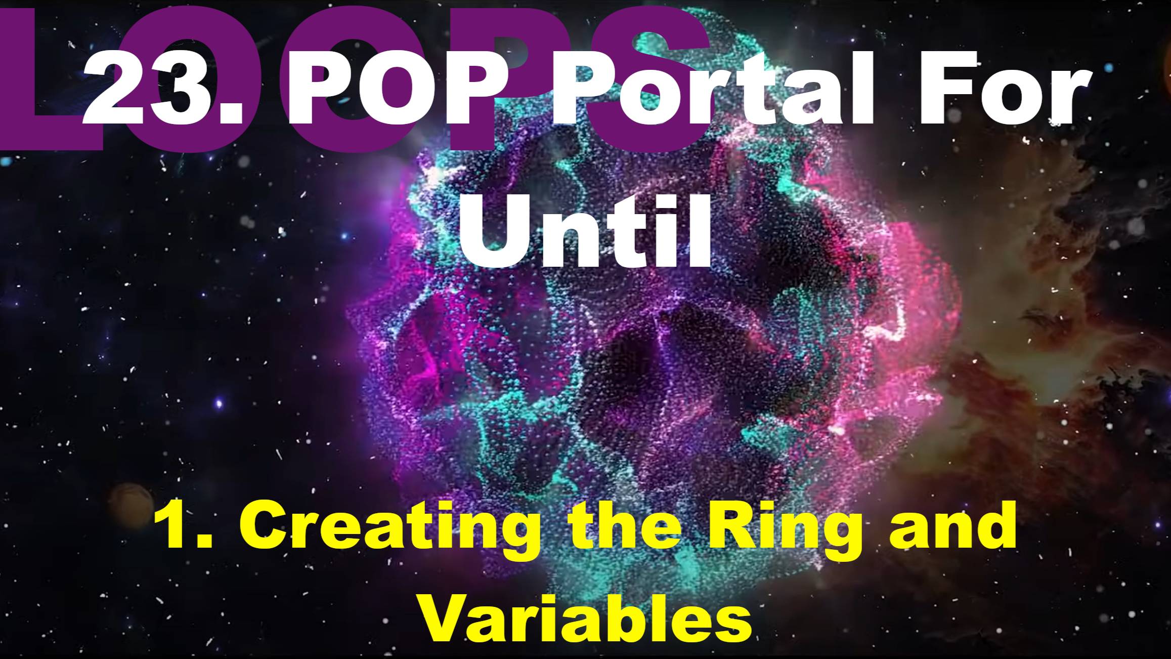 23.1. Creating the Ring and Variables