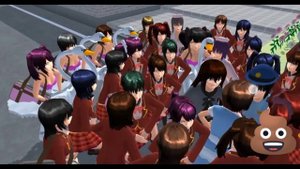 Poop Girls something this toilet thinking Pee with Sakura School simulator