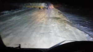 Автозимник: Тиличики - ГОК "Аметистовое". Камчатка. Камчатский край. Олюторский р-н. Камаз 4310.