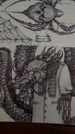 Как рисовать дракона, рисуем драконьи лапы. #dragon #drawing #ballpenart #Eugeneprotattoo