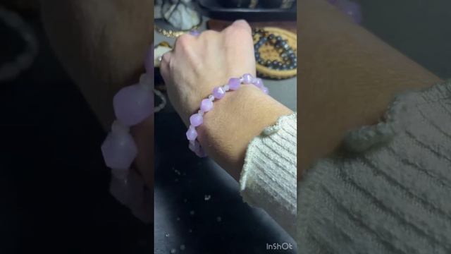 Браслет и кольцо лавандовый кварц 💕💎#bijoux #камниталисманы #полудрагоценныекамни #минералы