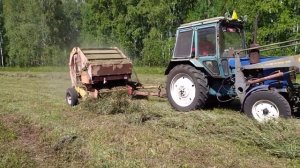 прессуем сено