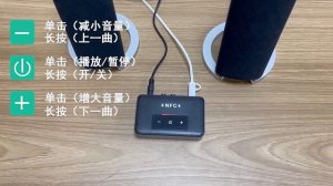 Wireless Bluetooth 5.0 Audio Transmitter Receiver NFC HiFi Music Adapter AUX