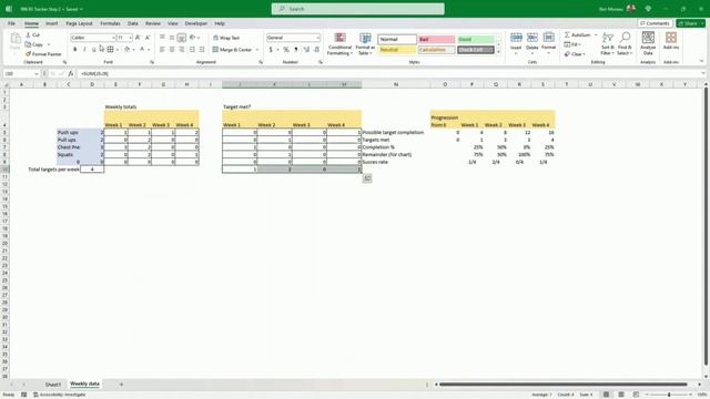 Build Your Own Habit Tracker in Excel | STEP by STEP instruction | Excel tutorial and Demo