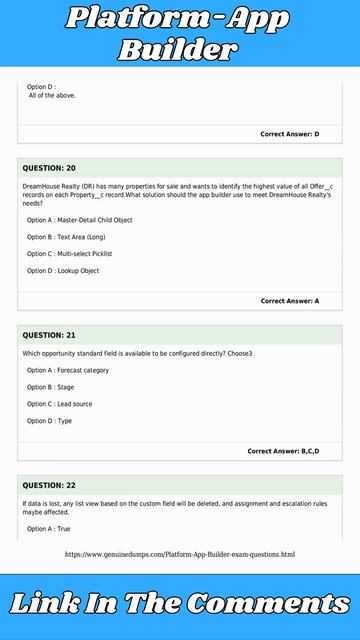 Platform-App-Builder - Salesforce Certified Platform App Builder Exam Dumps PDF