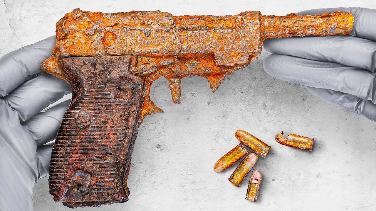 WALTHER P38 РЕСТАВРАЦИЯ СТАРИННОГО ПИСТОЛЕТА смотреть онлайн