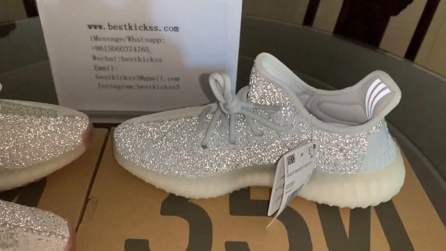 Adidas Yeezy Boost 350 V2 Citrin Reflective VS Cloud White Reflective смотреть онлайн