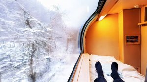 Зимнее путешествие на японском спальном поезде Sunrise Express | Из Токио в Идзумо