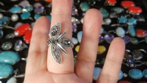 украшения из капельного серебра с марказитами