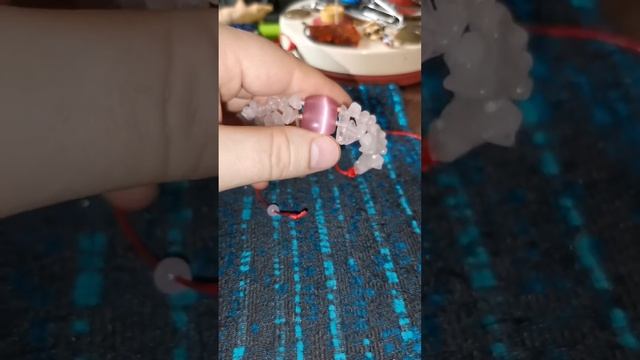 браслет розовый кварц #бусы #коль  #бижутерия  #изготовлениеукрашений