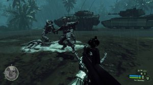 Катсцены  текстовые сообщения и напарники. Crysis SP  карта Airfield Evacuation  Ultimate  edition