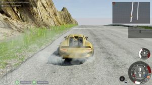 спуск без тормозов в BeamNG.drive.часть 14.