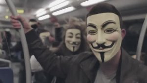 Танцы в масках Гая Фокса - Toulouse