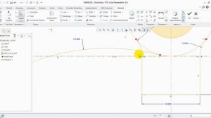 PTC Creo Parametric 3.0 Excersice Sketch 15