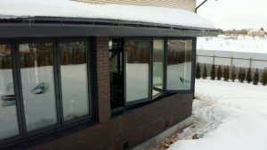 Остекление террасы | Alutech BF73 «Гармошка»