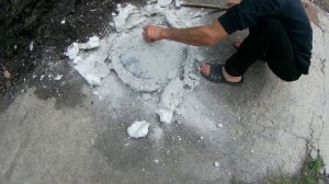 Отлитая бронзовая раковина.