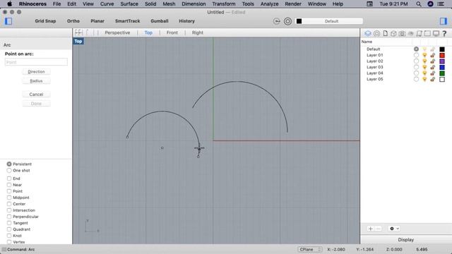 Learn Rhino 3D in 11 Simple Ring Band Projects. Rhino Essentials 8: Arcs.