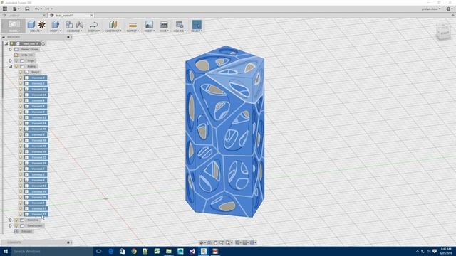 Voronio3d fusion 360 addin Cellular Skin смотреть онлайн