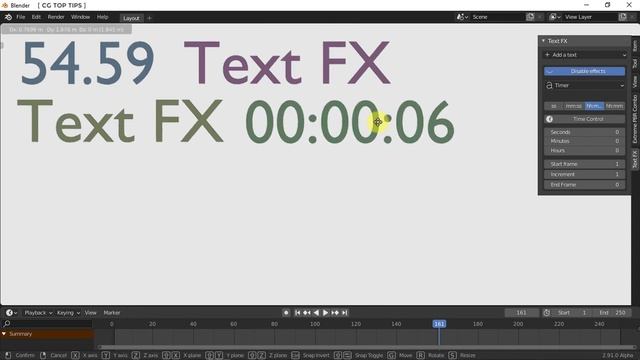 Create Text Animation in Blender