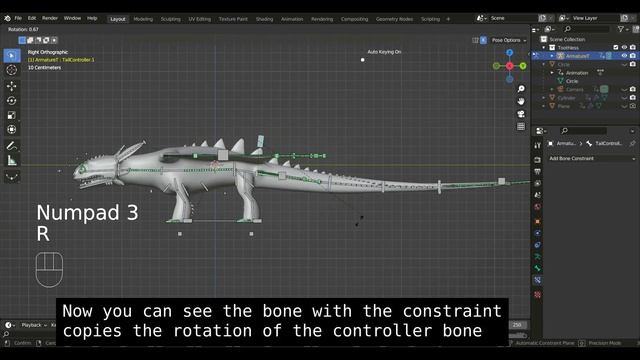 Copy Rotation | Bone Constraints | Blender Tutorial
