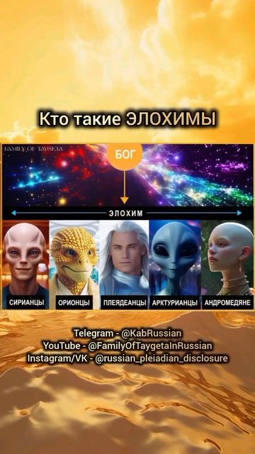 Кто такие ЭЛОХИМЫ