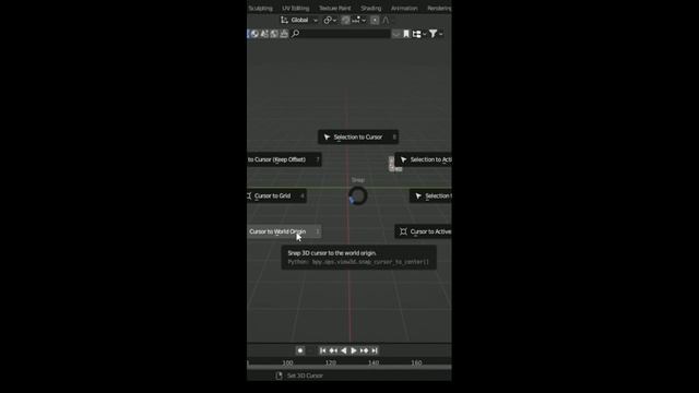 how to set cursor to world origin in blender смотреть онлайн