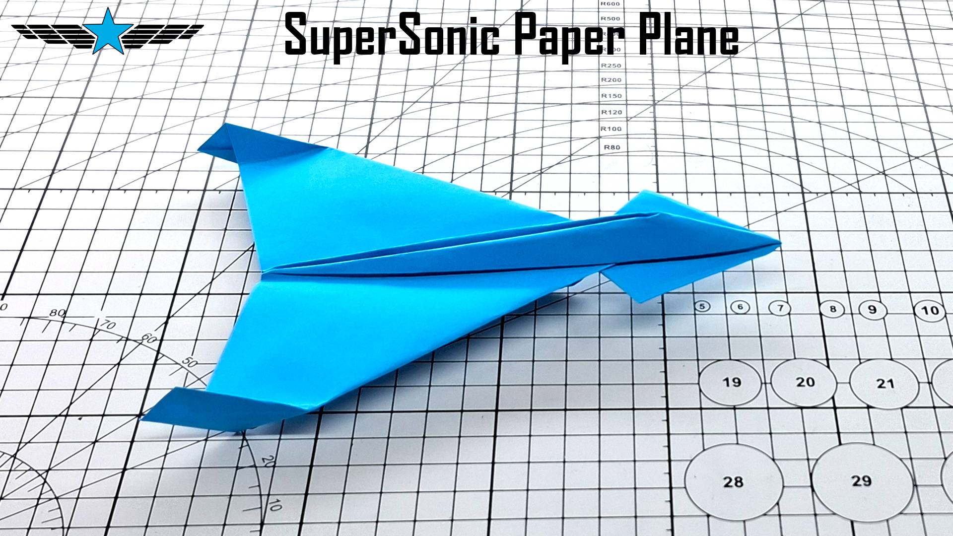 Как сделать сверхзвуковой самолет оригами с бумагой A4! смотреть онлайн