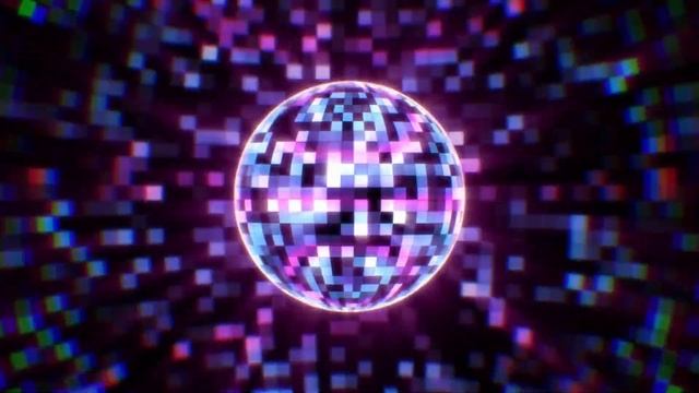 Shiny Party Ball Colorful Lights Neon Disco Effect
