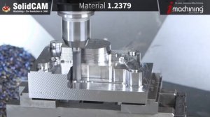 Manufacturing of a 3D Mold with iMachining | solidcam | solidworks | 3d cad | electrical design