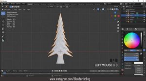 how to make stylized low poly tree in blender 2.90