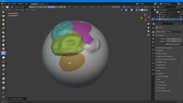 Blender Tutorial - Lesson 75 - Draw Face Sets смотреть онлайн