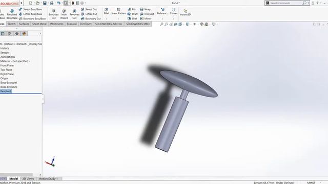 #10 SolidWorks Tutorials Tamil| Learn to use Extrude and Revolve Boss in Soidworks |CAD Dude