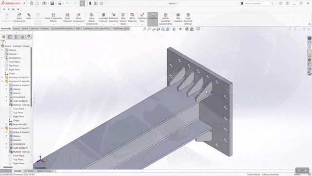 SolidWorks Tutorials: 3D Modeling-Structural Design смотреть онлайн