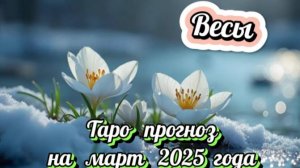 ВЕСЫ! Гороскоп - прогноз на март 2025 года и совет от карт!