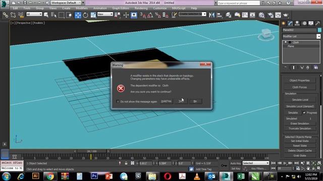 Cloth Simulation basic tutorial in 3ds max _3Ds Max Tutorial-10