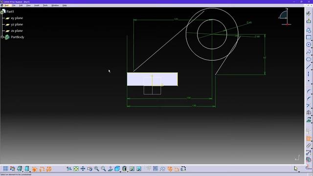 Catia V5 Part design | Part modelling Exercise | Catia V5 tutorial for beginners | Catia V5 ||.