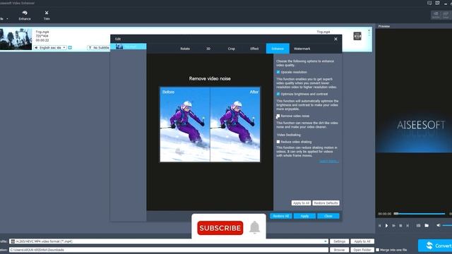 Enhance Old Videos using Aiseesoft video Enhancer | Upscaling and noise removing Techniques смотреть онлайн