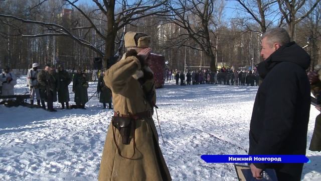 В парке «Дубки» прошла военно-историческая реконструкция «Героический подвиг Александра Матросова»