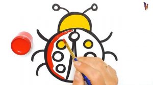 Нарисуем вместе с ребенком божбю коровку