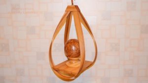 Полка подвесная деревянная. Полка для цветов / Wooden hanging shelf