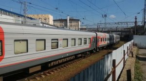 Электровоз ЭП1М 678 с поездом №472М Москва-Адлер.